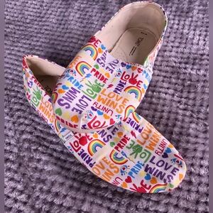 Colorful Womens Shoes with Rainbow Pride Design